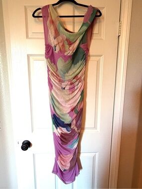 NWT Anthropologie Floral Mesh Dress